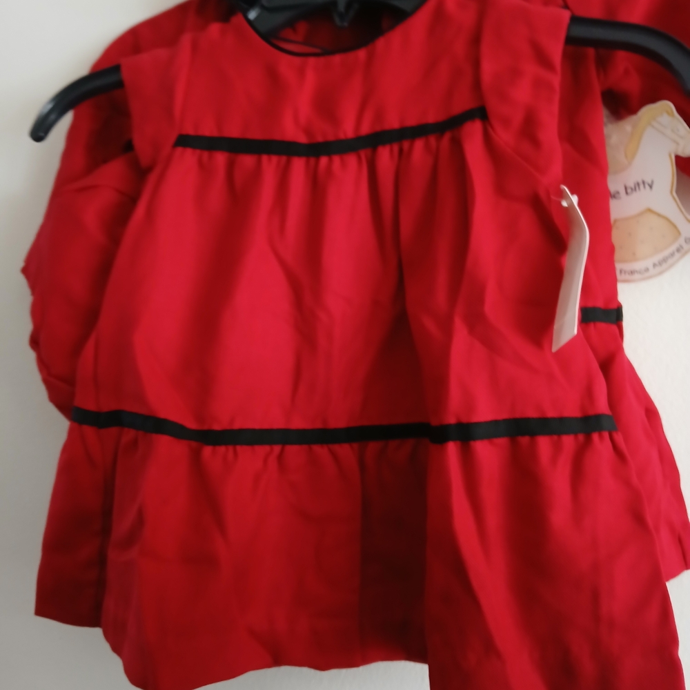 Littke Bitty Size 18 Months Red Kids Costume with Hat 3 Pieces New $25 - Picture 12 of 16